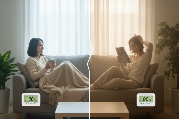 Gesa Vertes erklärt, wie Luftfeuchtigkeit und Temperatur unser Wohlbefinden steuern