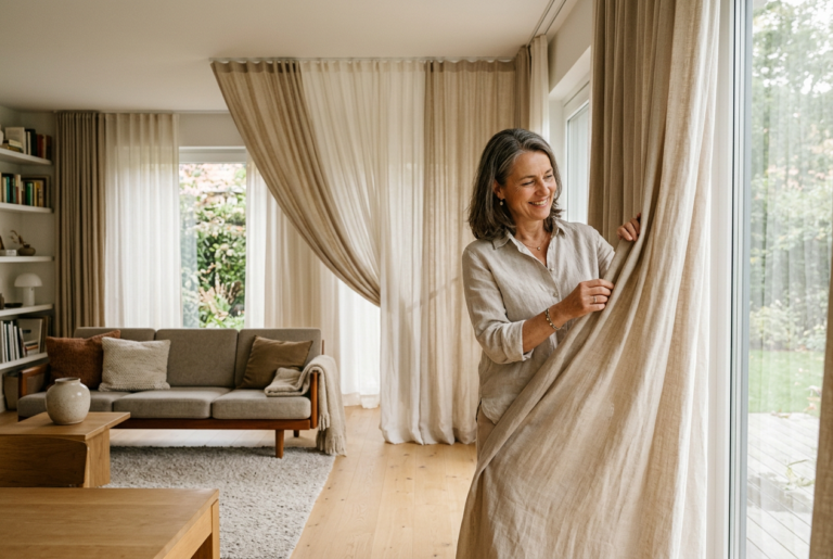 Textile Architektur im Wohnraum – Gesa Vertes über Stoffe und Vorhänge als raumbildende Elemente